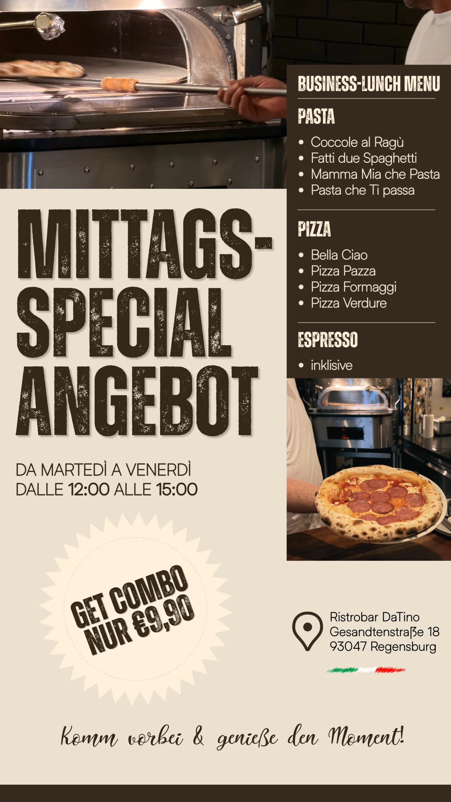 ristobar datino mittagsangebot