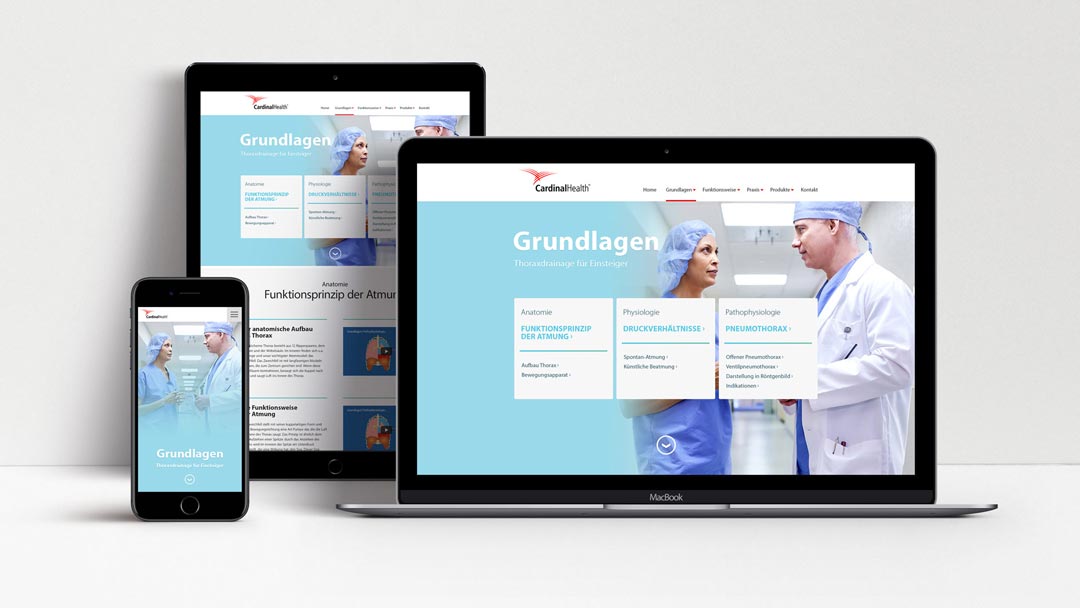 schulungsplattform thoraxdrainage cardinal health renoarde werbeagentur regensburg