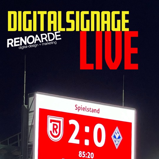 Digitalsignage, Digitale Poster, Digital Signage, Digitale Anzeige, Digitale Stele, Hinweisstele, Werbeagentur Regensburg